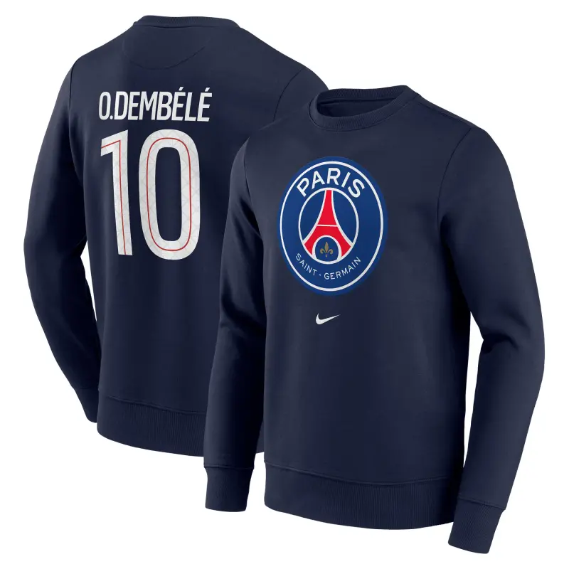 Collezione felpa-psg-nike-o-dembl-10-graphic-crew-blu-scuro-uomo-203293366-10 | Maglie Ufficiali Paris Saint Germain