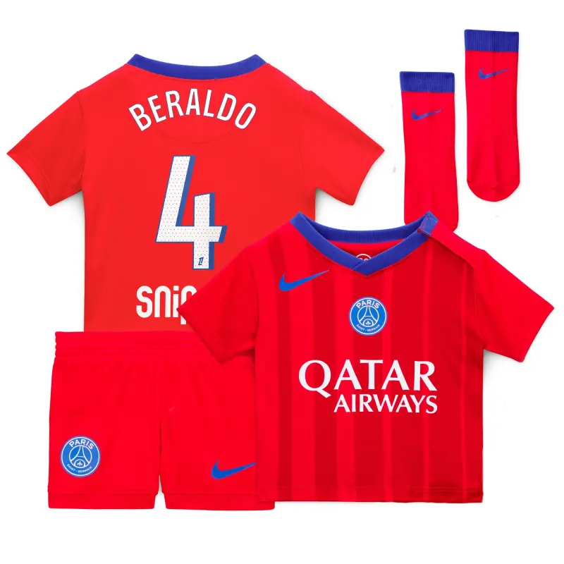 Collezione kit-da-calcio-psg-nike-third-stadium-mini-2025-26-neonati-con-stampa-beraldo-4-203066356-04 | Maglie Ufficiali Paris Saint Germain