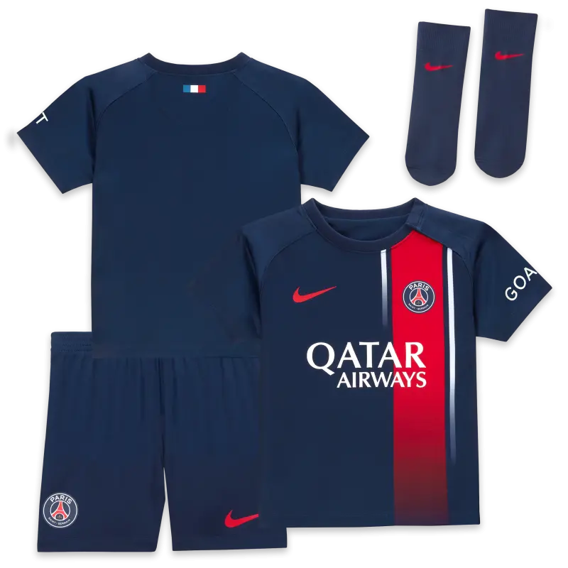 Collezione kit-da-stadio-nike-home-del-paris-saint-germain-2023-24-neonato-13368112 | Maglie Ufficiali Paris Saint Germain