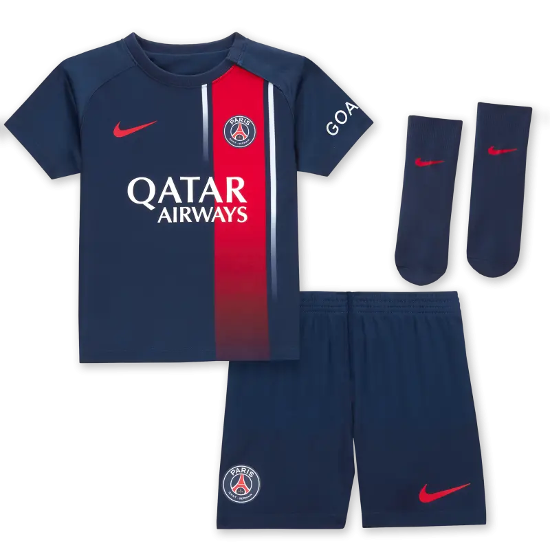 Collezione kit-da-stadio-nike-home-del-paris-saint-germain-2023-24-neonato-13368112 | Maglie Ufficiali Paris Saint Germain