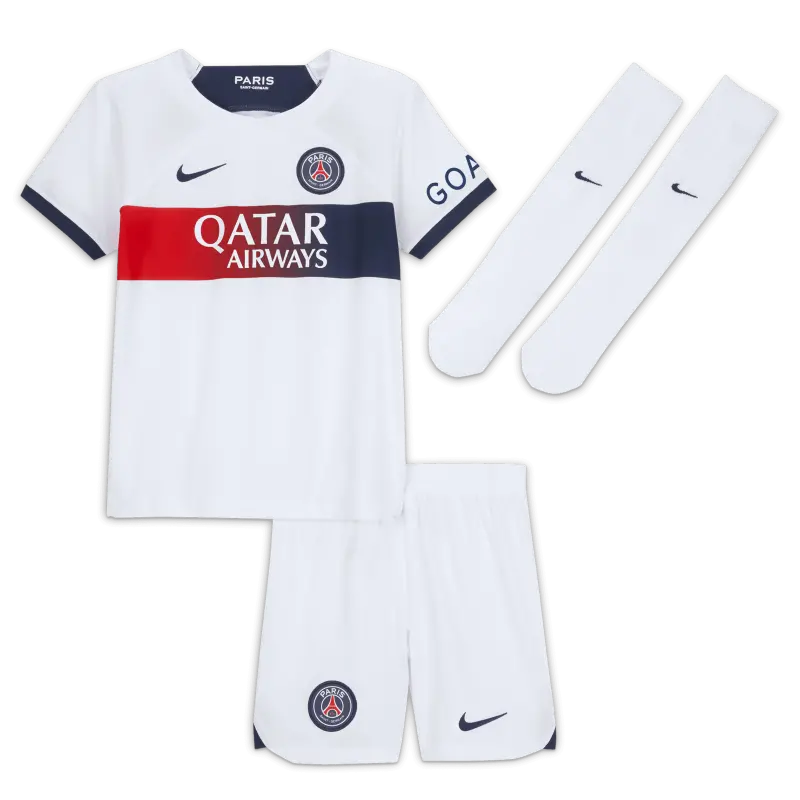 Collezione kit-da-trasferta-nike-paris-saint-germain-2023-24-bambini-piccoli-13387762 | Maglie Ufficiali Paris Saint Germain