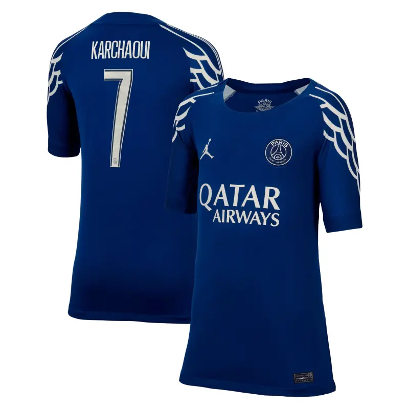 Collezione maglia-jordan-fourth-stadium-del-psg-2024-25-bambini-con-stampa-karchaoui-7-202709645-karchaoui-7 | Maglie Ufficiali Paris Saint Germain