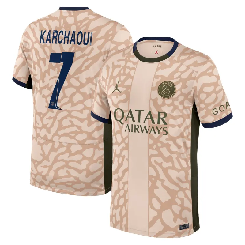 Collezione maglia-jordan-fourth-stadium-del-psg-2324-con-stampa-karchaoui-7-201184717-karchaoui-7 | Maglie Ufficiali Paris Saint Germain