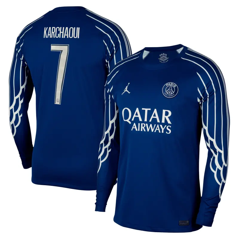 Collezione maglia-jordan-fourth-stadium-psg-2024-25-manica-lunga-con-stampa-karchaoui-7-202709617-karchaoui-7 | Maglie Ufficiali Paris Saint Germain