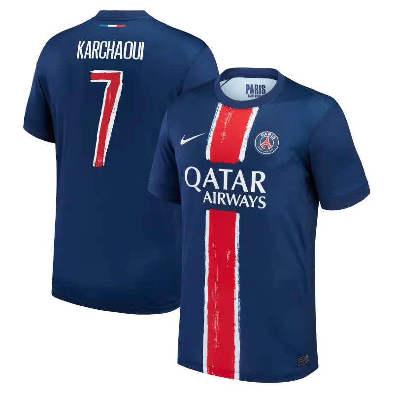 Collezione maglia-psg-nike-home-stadium-2024-25-con-stampa-karchaoui-7-201614073-karchaoui-7 | Maglie Ufficiali Paris Saint Germain