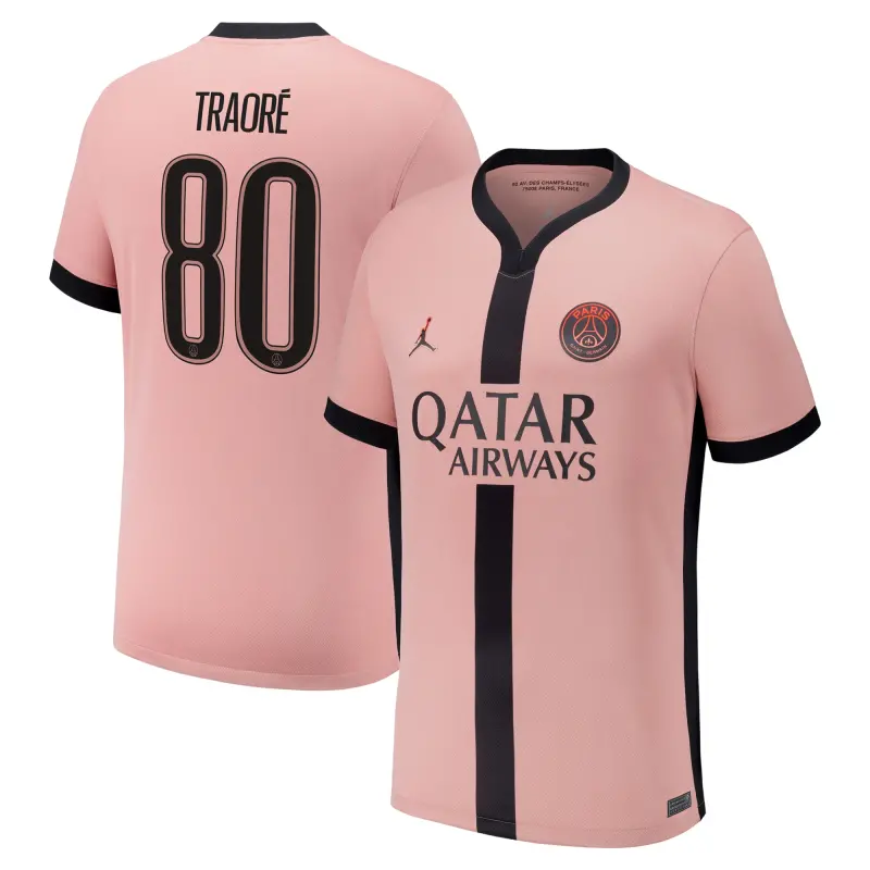 Collezione maglia-terzo-stadio-psg-jordan-2024-25-bambini-con-stampa-traor-80-202333262-traore-80 | Maglie Ufficiali Paris Saint Germain