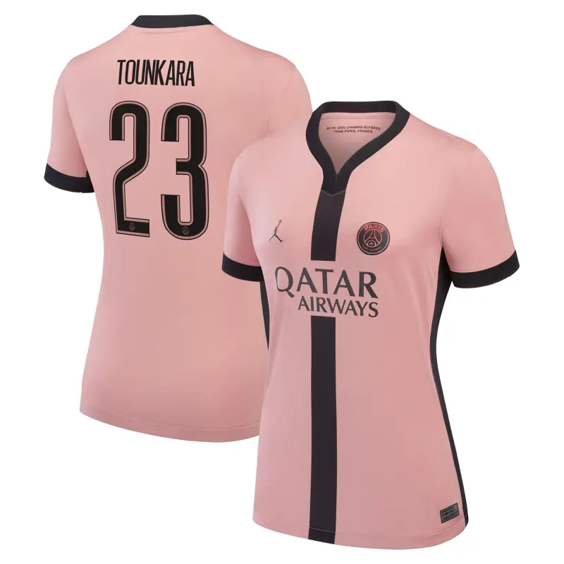 Collezione maglia-terzo-stadio-psg-jordan-2024-25-donne-con-stampa-tounkara-23-202333266-23 | Maglie Ufficiali Paris Saint Germain