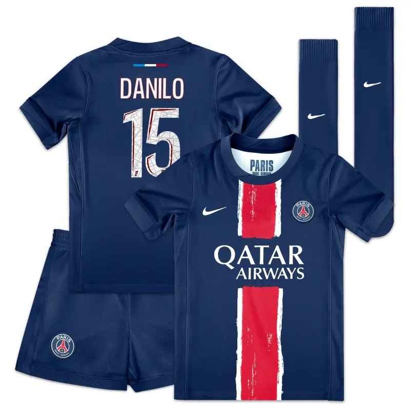 Collezione mini-divisa-home-psg-nike-2024-25-bambini-piccoli-con-stampa-danilo-15-201613695-15 | Maglie Ufficiali Paris Saint Germain