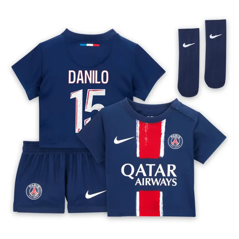 Collezione mini-divisa-home-psg-nike-2024-25-neonatos-con-stampa-danilo-15-201613694-15 | Maglie Ufficiali Paris Saint Germain
